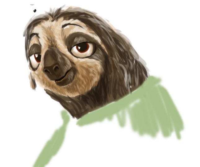 Картинка ленивец из мультика зверополис